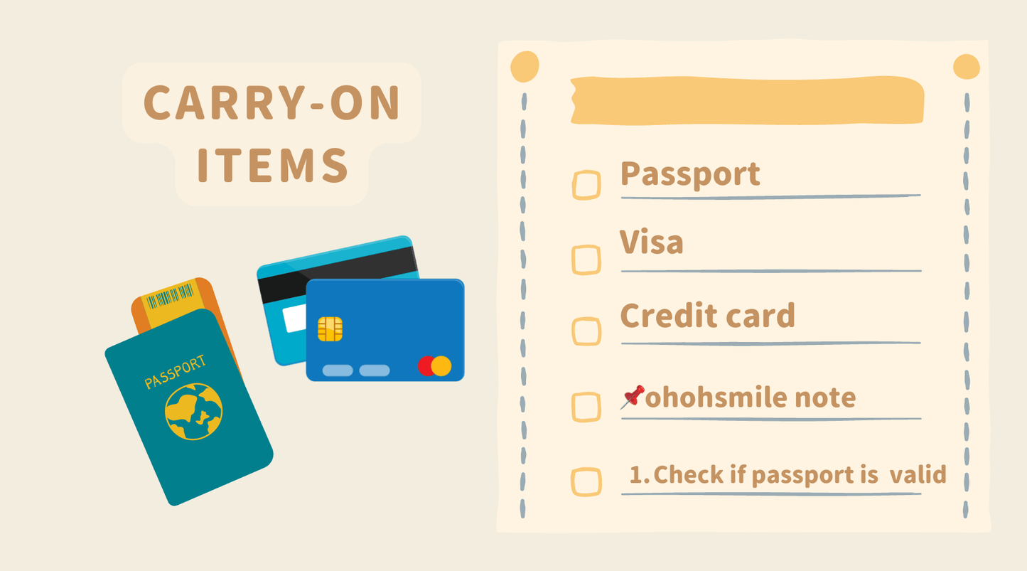 Free Packing Checklist (Available in English/Chinese)